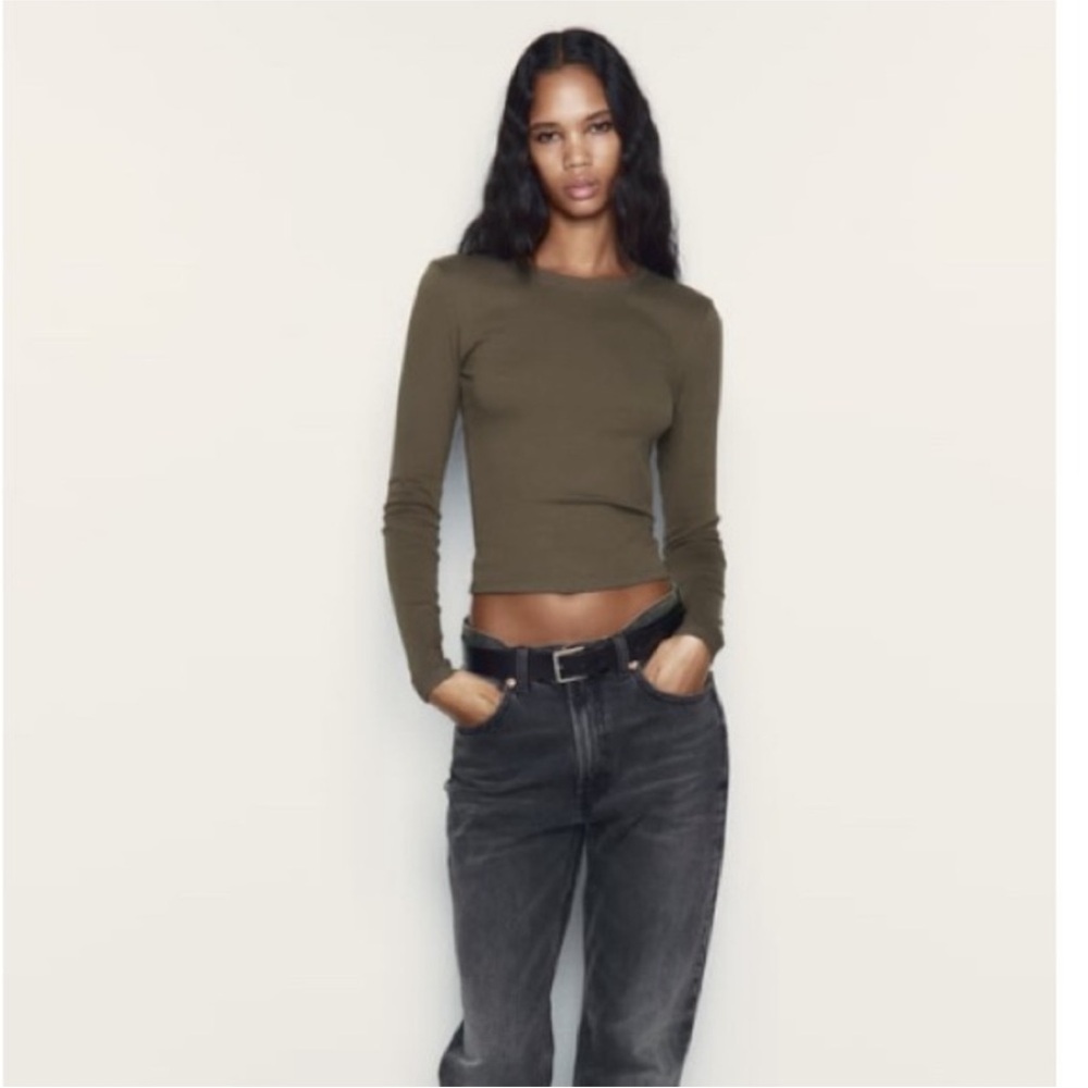 Zara backless long sleeve